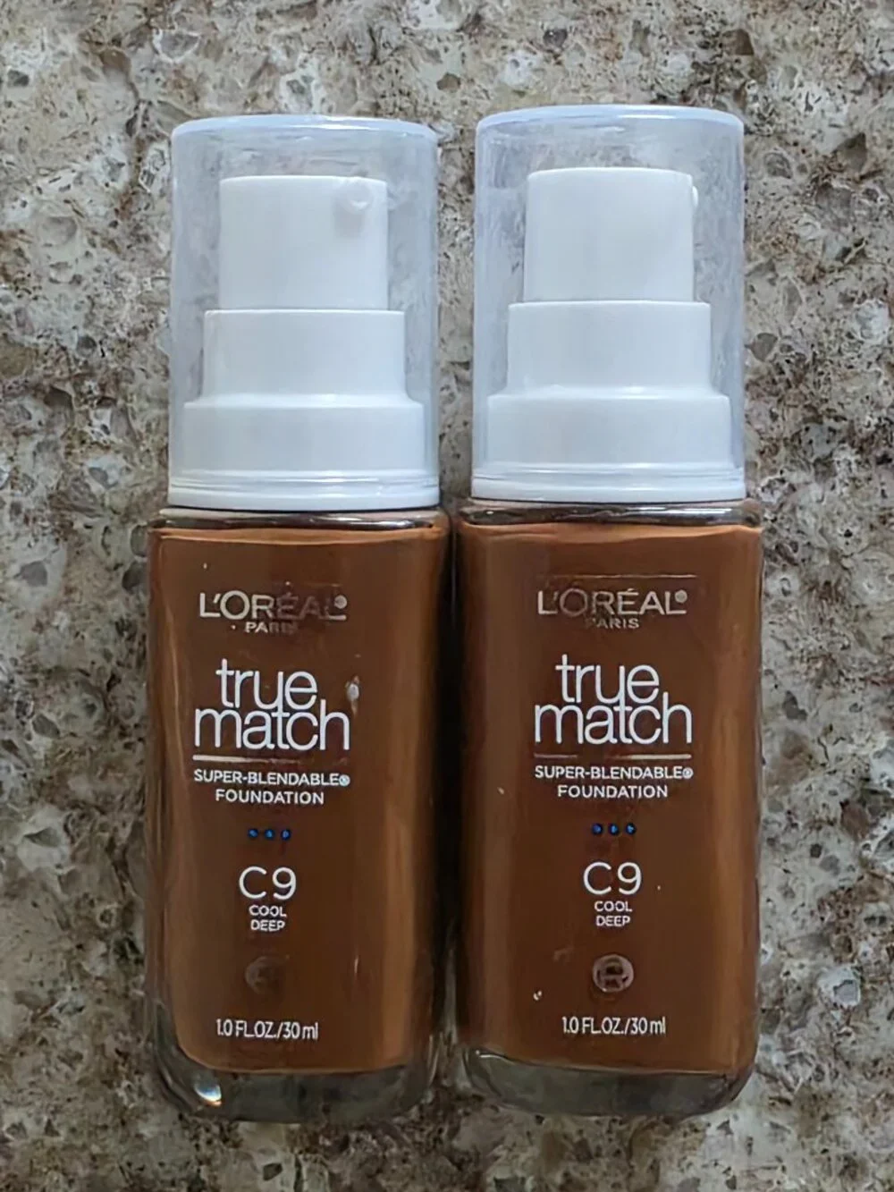 L'Oréal True Match Foundation C9 Cool Deep Bundle of 2 New